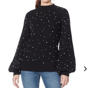 G by Giuliana Pearl Beaded Sweater, Women's Size XL